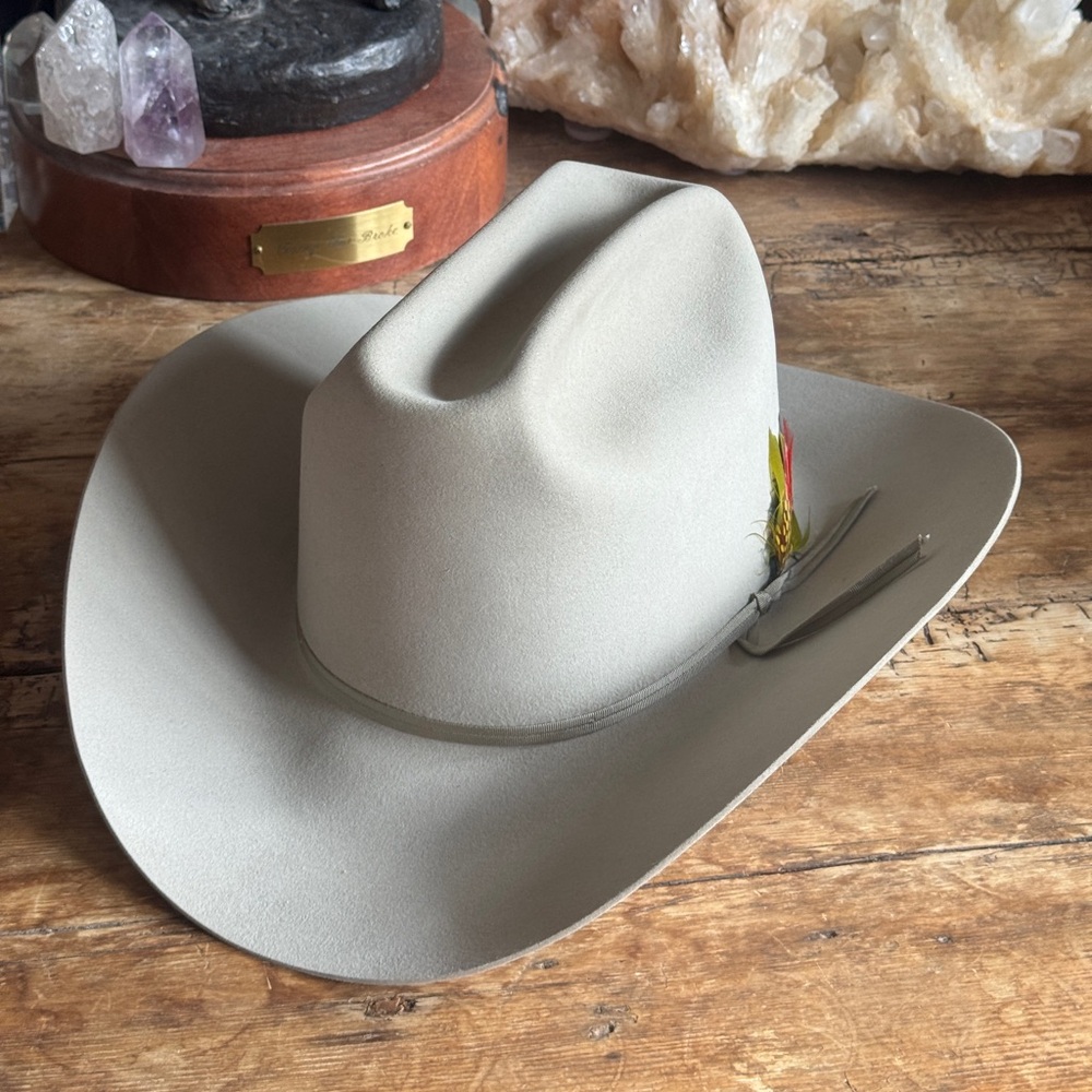 Bailey Beaver One Hundred 100x Western Cowboy
Hat vintage 6 7/8 55 Silverbelly